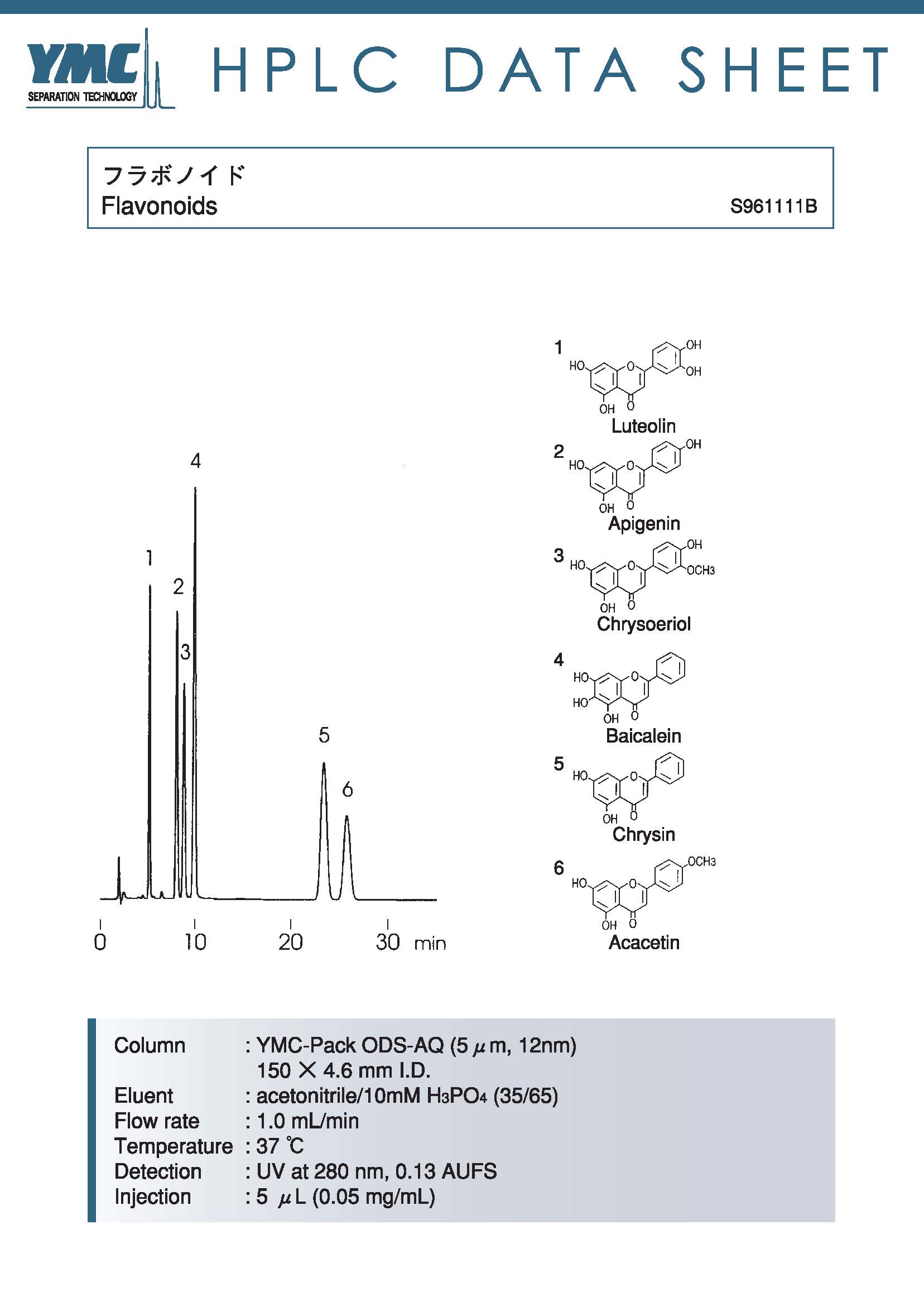 类黄酮化合物色谱图(AQ12S05-1546WT)